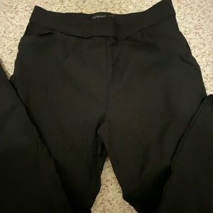 Black dressy stretchy pants.